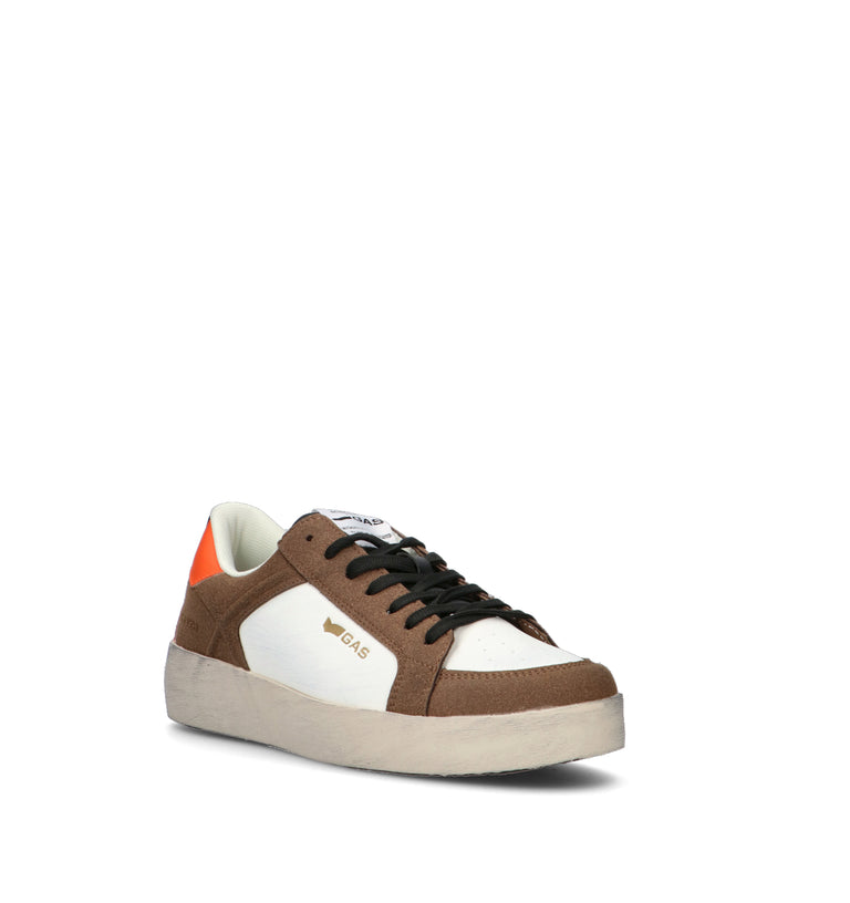 GAS Sneaker uomo bianca/marrone