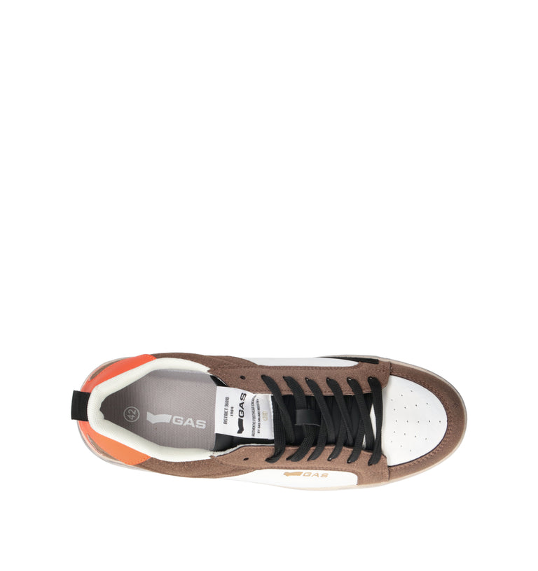 GAS Sneaker uomo bianca/marrone