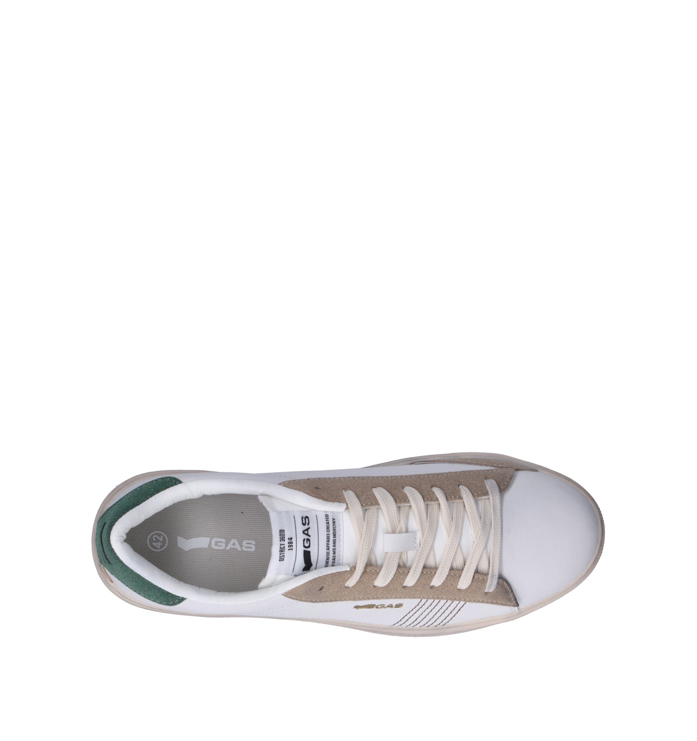 GAS Sneaker uomo bianca/verde