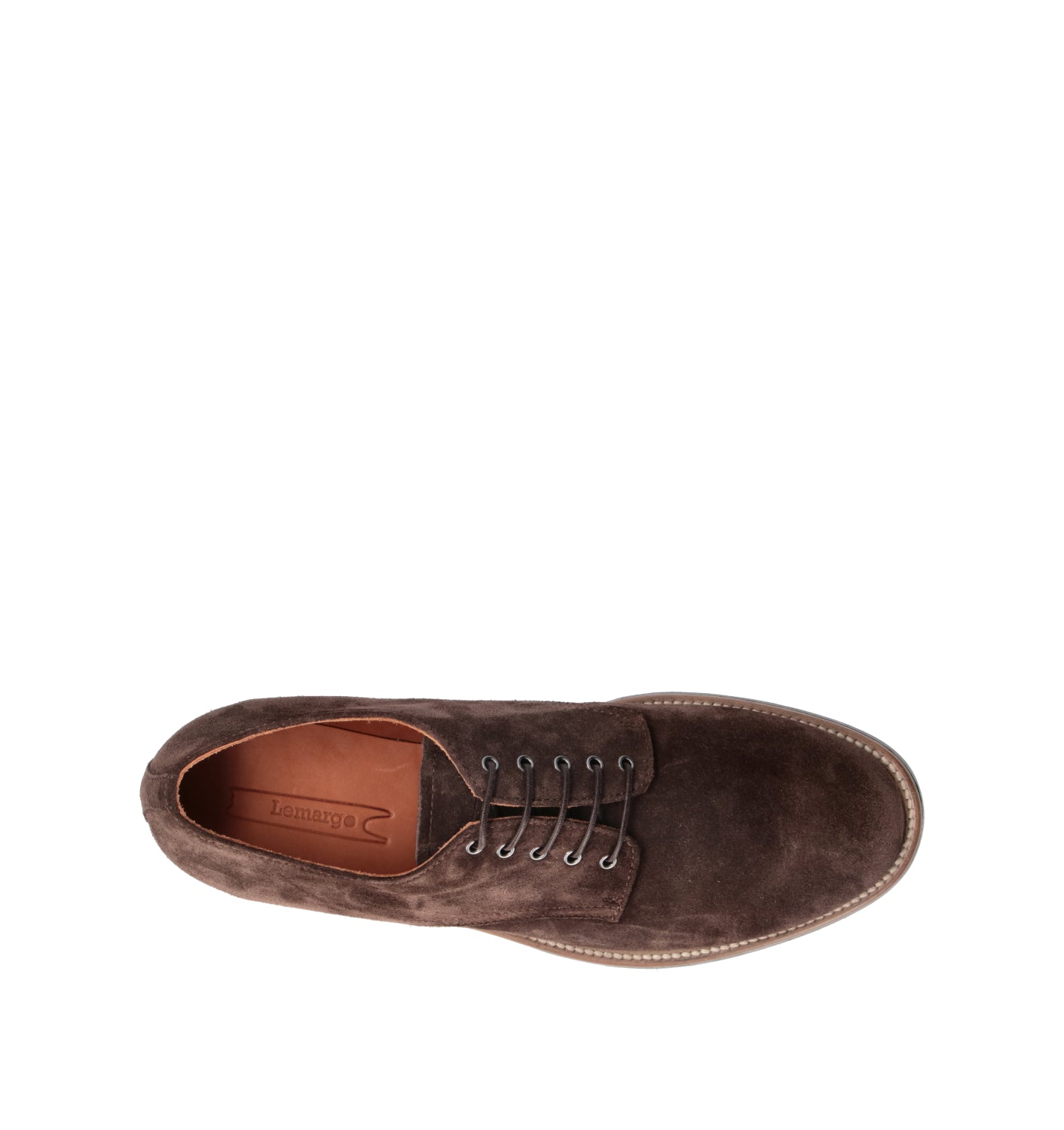 LEMARGO Stringata uomo testa di moro in suede