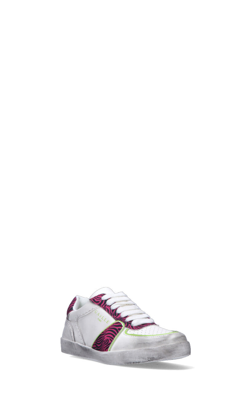 GAeLLE Sneaker donna bianca/fucsia