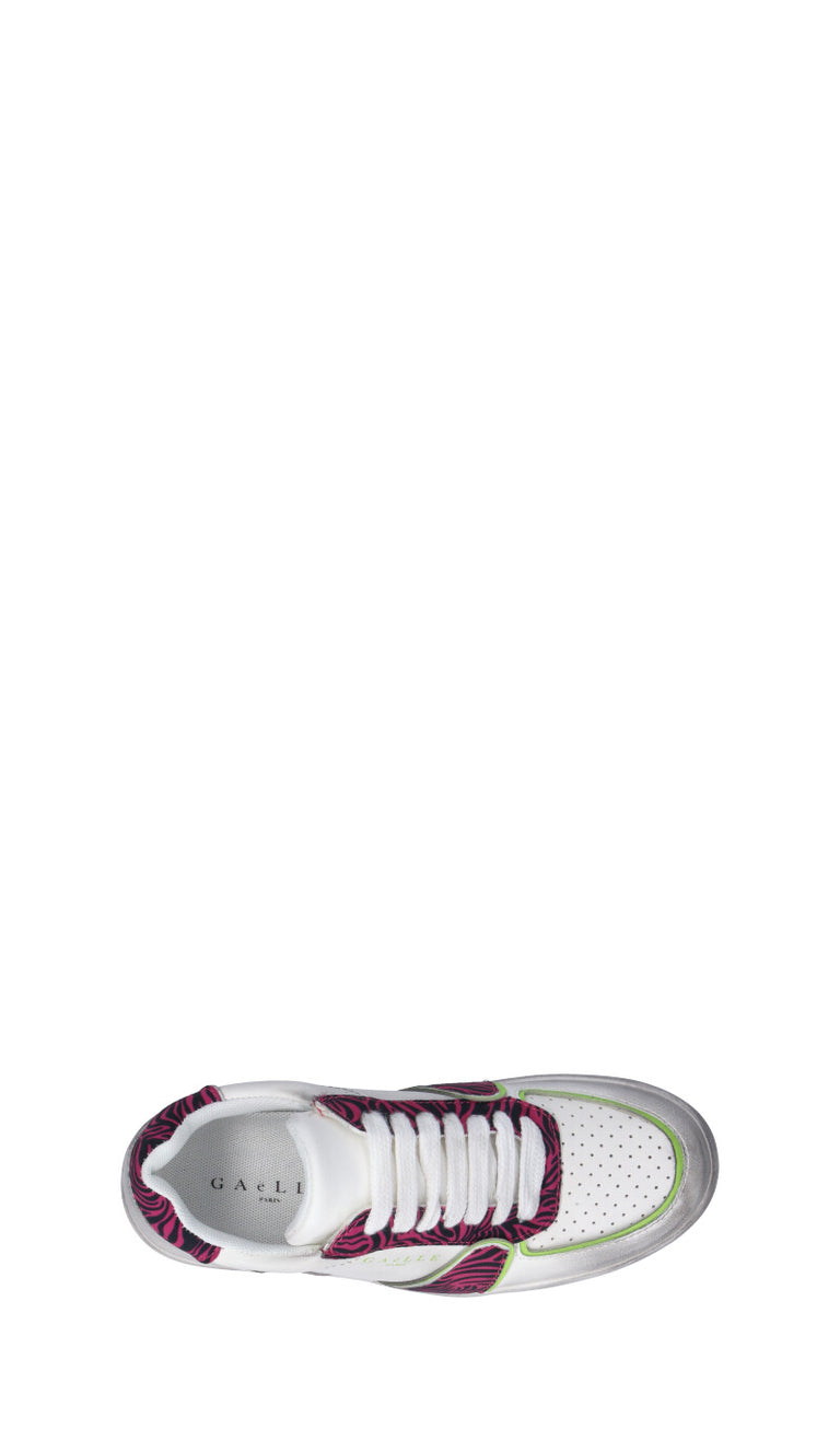GAeLLE Sneaker donna bianca/fucsia