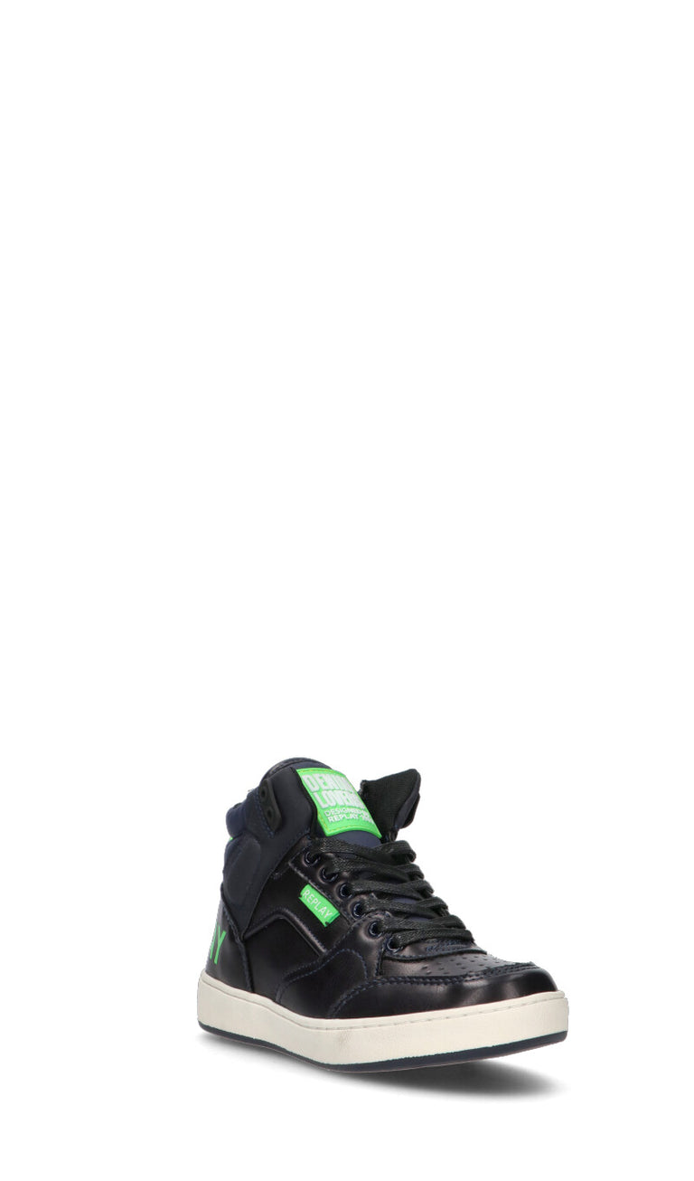 REPLAY Sneaker ragazzo nera/verde