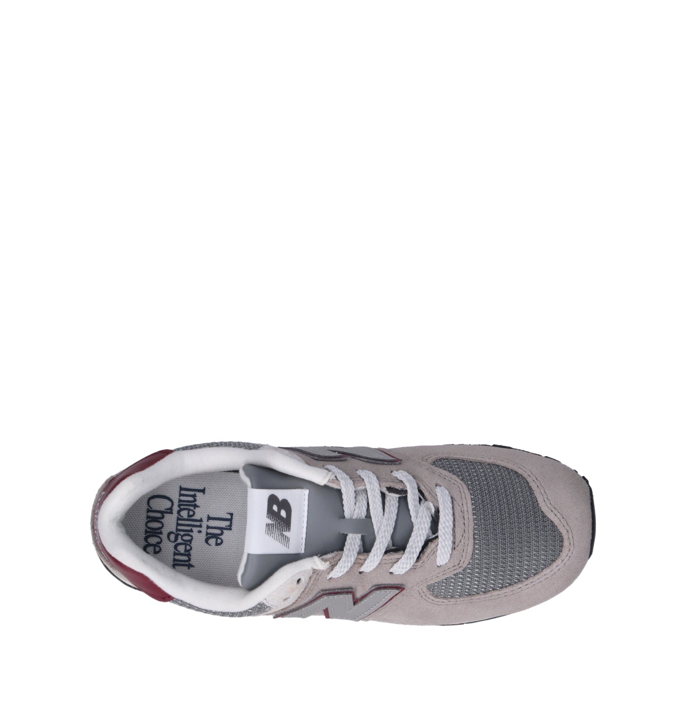 NEW BALANCE 574 Sneaker donna grigia/rossa