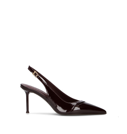 SERGIO LEVANTESI Slingback donna bordeaux in pelle