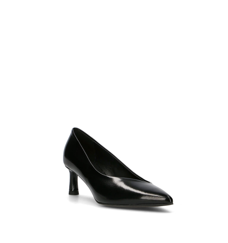 HALMANERA Décolleté donna nero in pelle