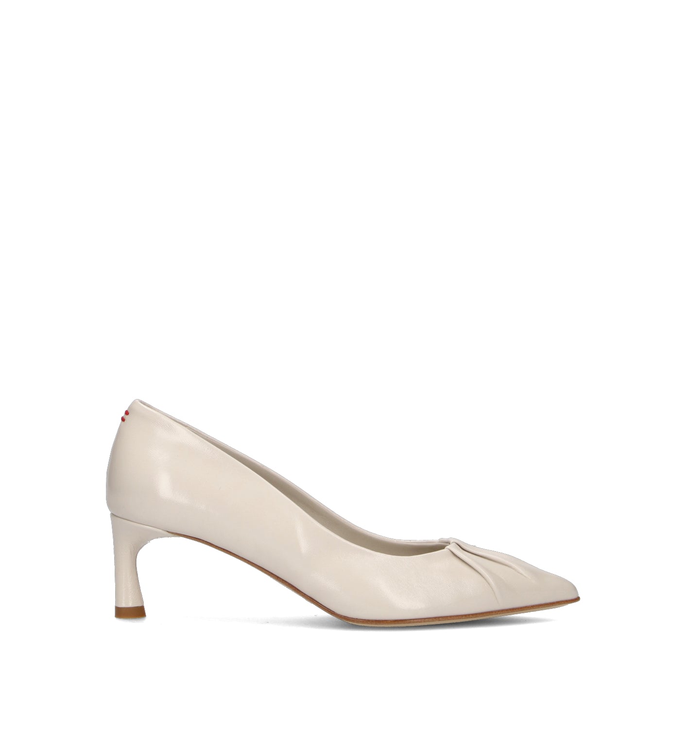 HALMANERA Décolleté donna bianco in pelle