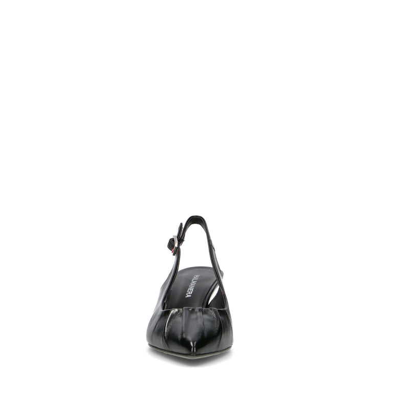 HALMANERA Slingback donna nera in pelle