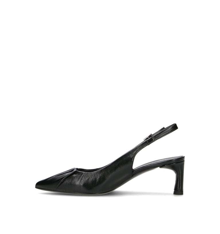 HALMANERA Slingback donna nera in pelle