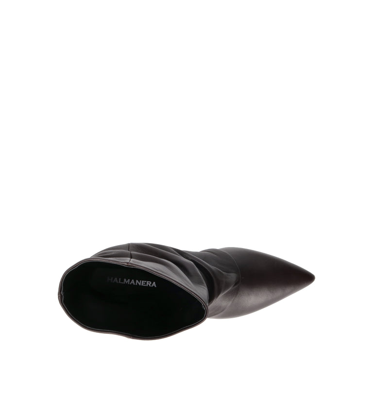 HALMANERA Tronchetto donna testa di moro in pelle