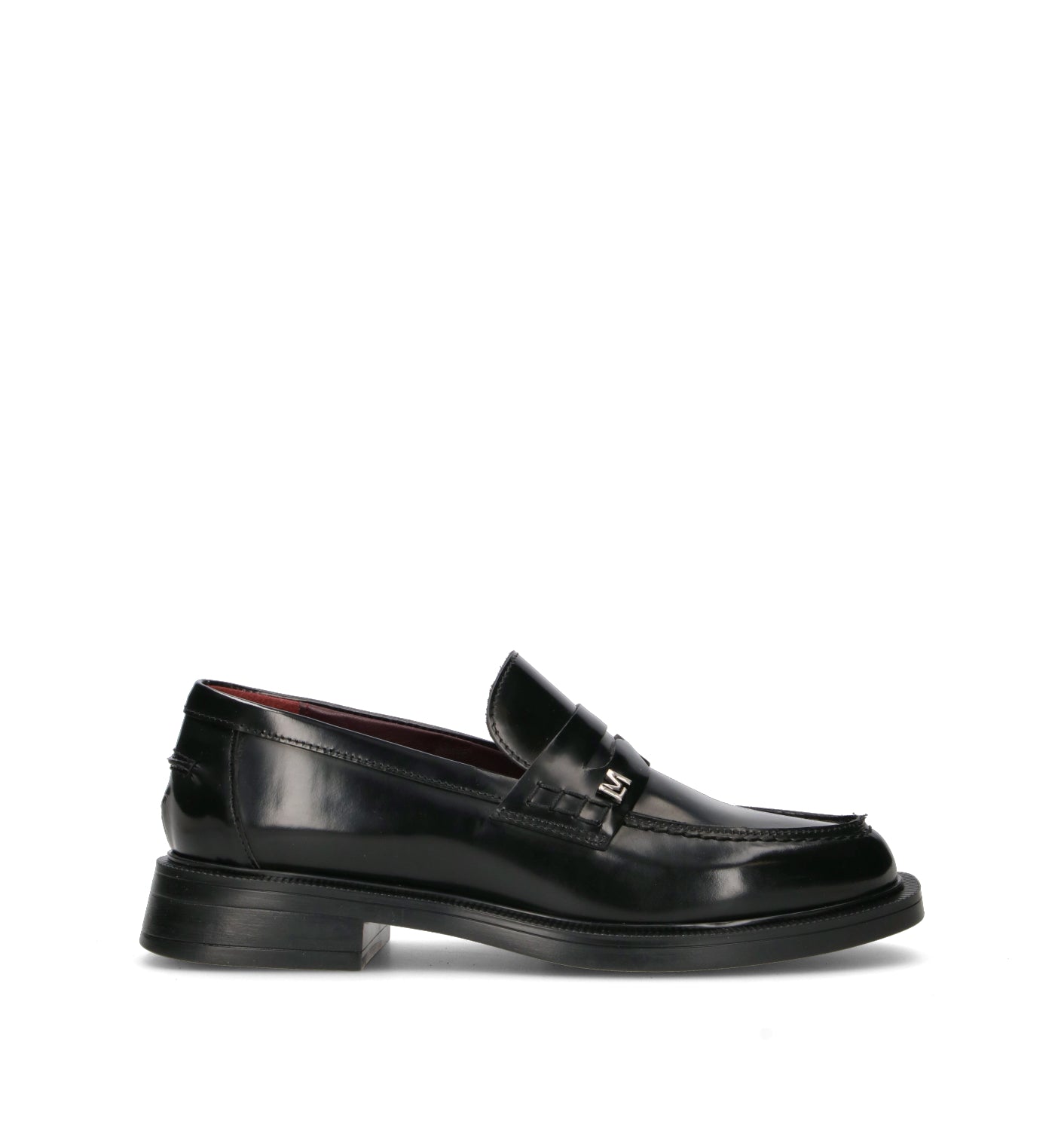 LORENZO MARI Mocassino donna nero in pelle