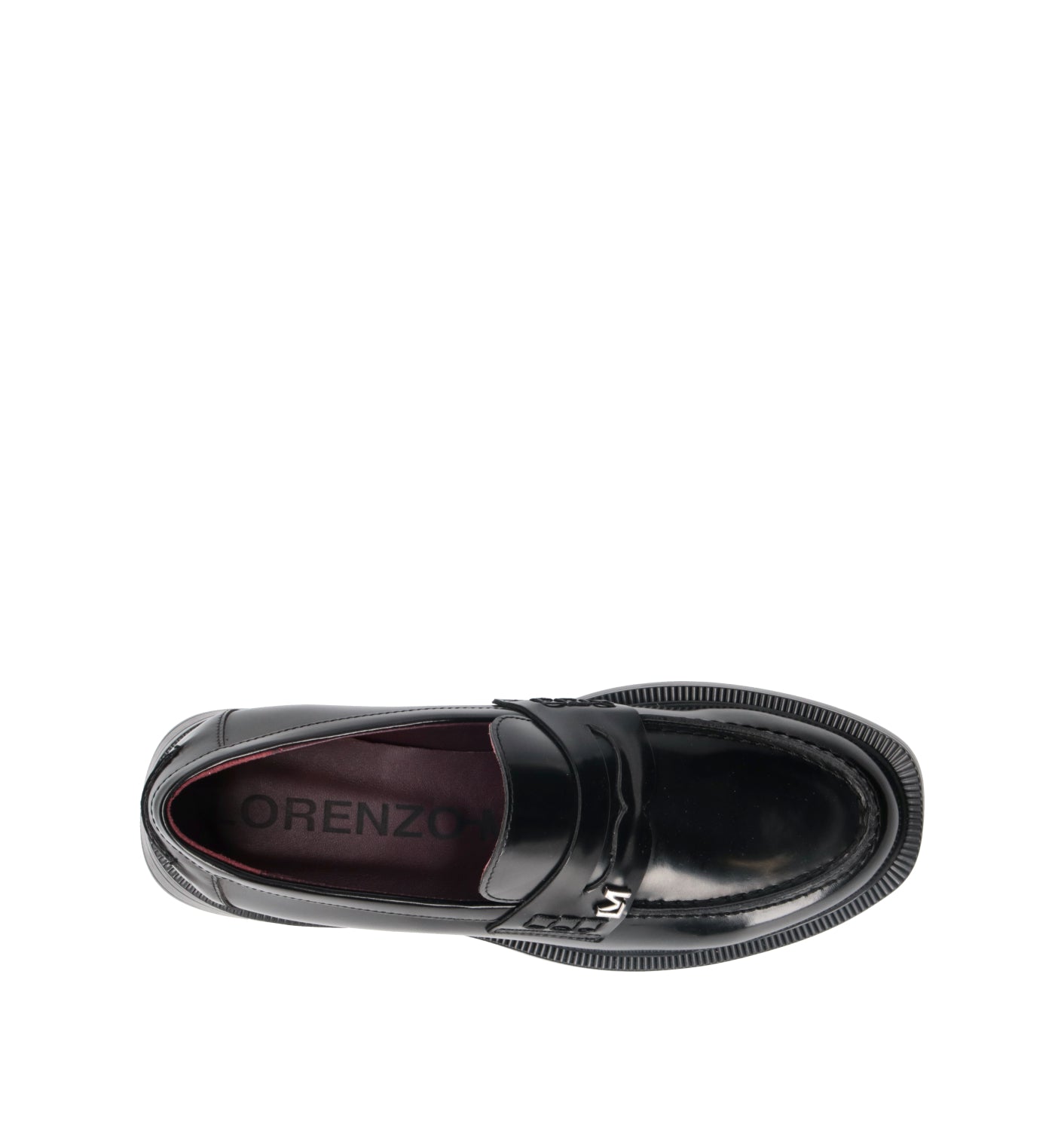 LORENZO MARI Mocassino donna nero in pelle
