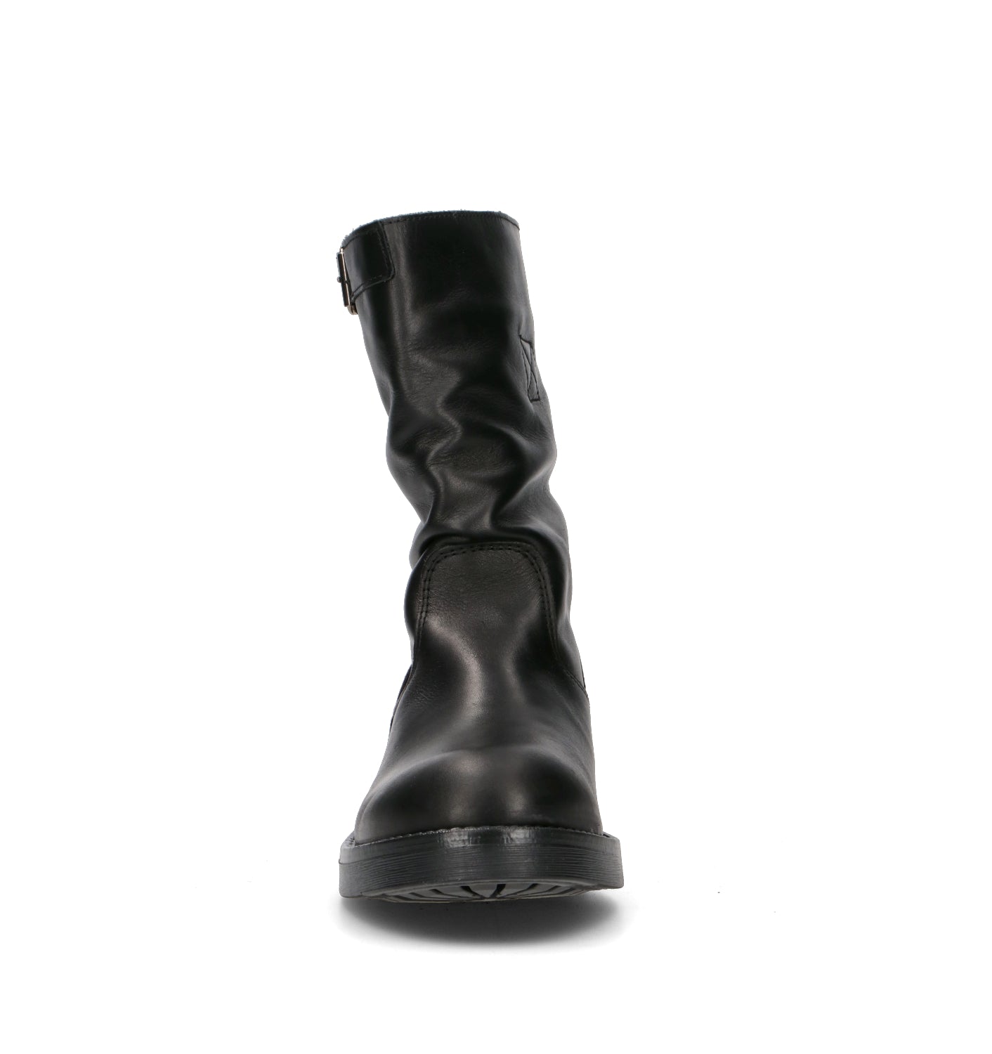 RABARBARO Tronchetto donna nero in pelle
