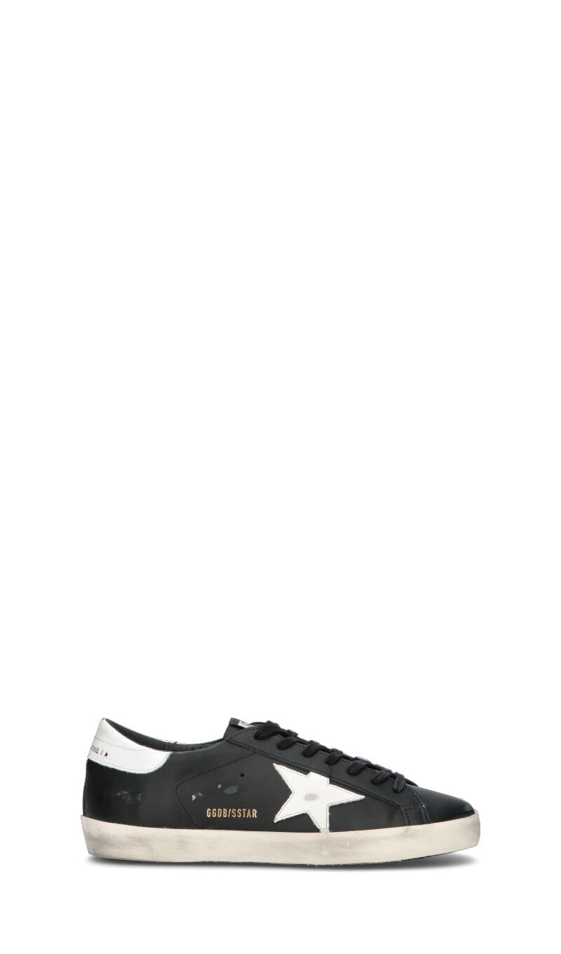 GOLDEN GOOSE SUPER-STAR CLASSIC WITH LIST Sneaker uomo nera in pelle