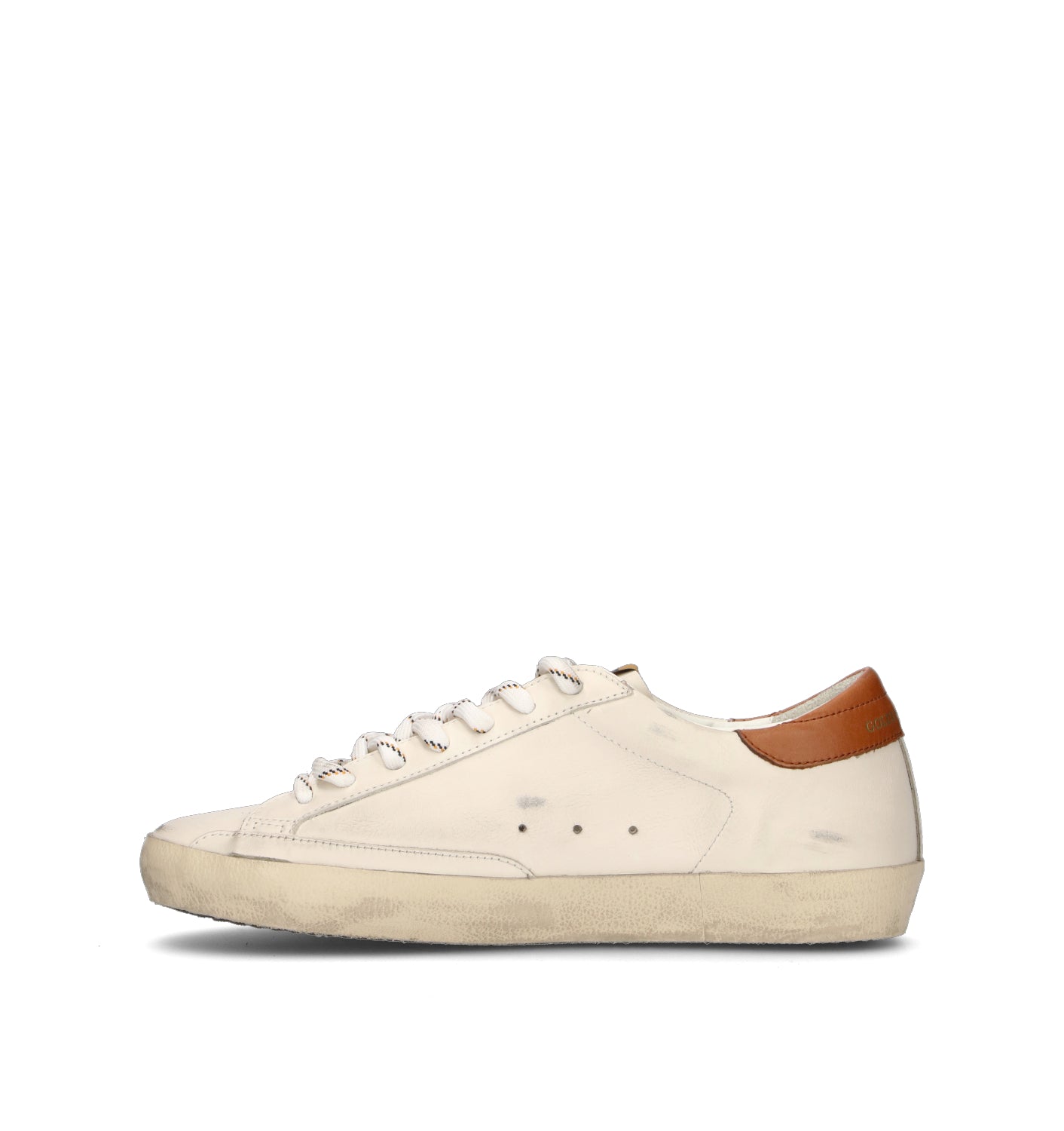GOLDEN GOOSE SUPER-STAR CLASSIC WITH LIST Sneaker uomo bianca in pelle