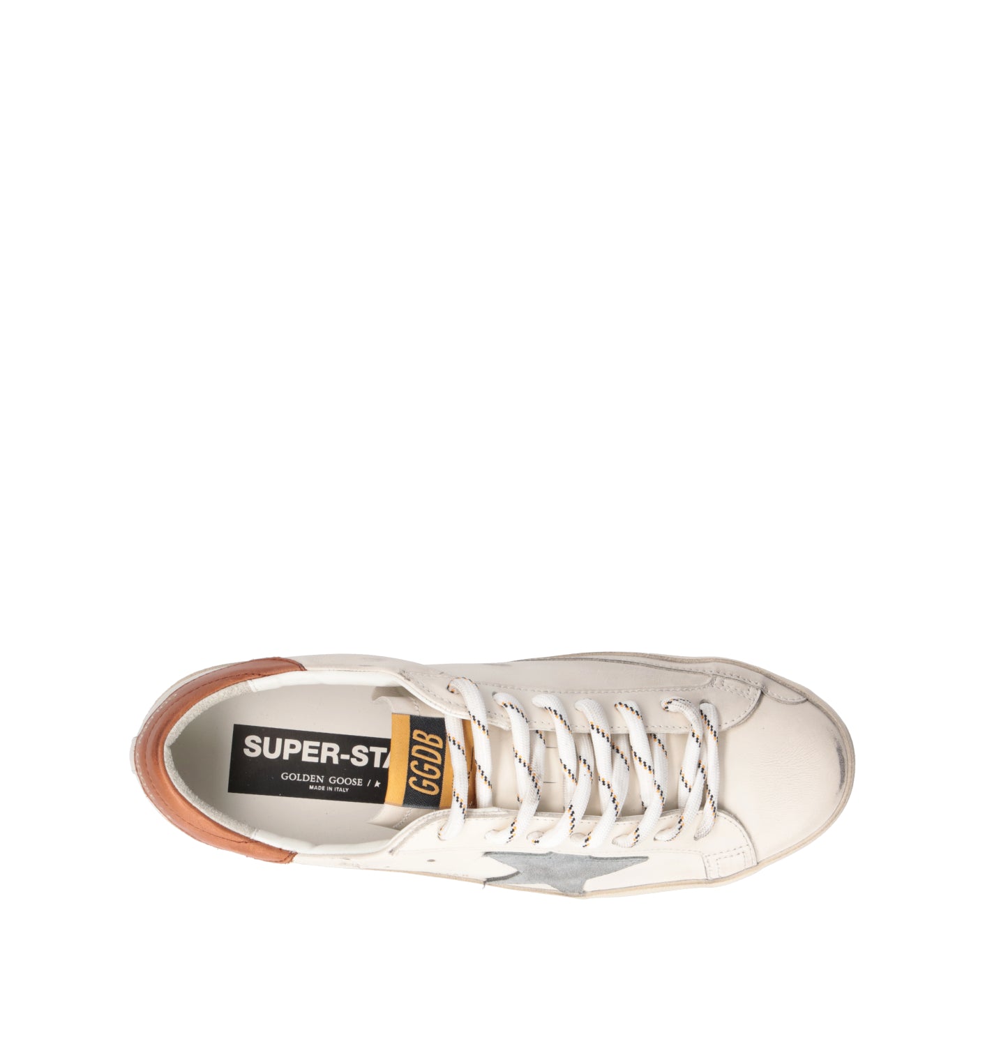 GOLDEN GOOSE SUPER-STAR CLASSIC WITH LIST Sneaker uomo bianca in pelle