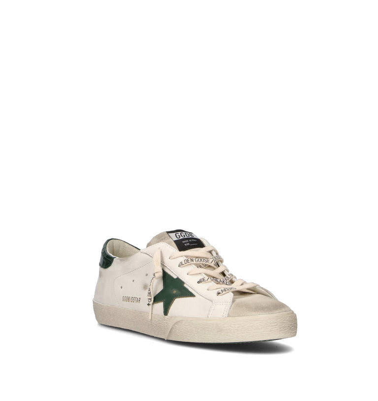 GOLDEN GOOSE SUPER-STAR CLASSIC WITH LIST Sneaker uomo bianca in pelle