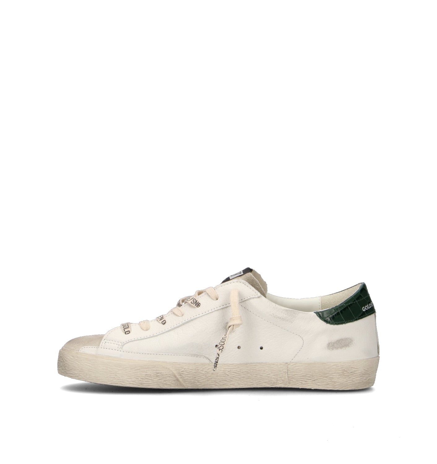 GOLDEN GOOSE SUPER-STAR CLASSIC WITH LIST Sneaker uomo bianca in pelle