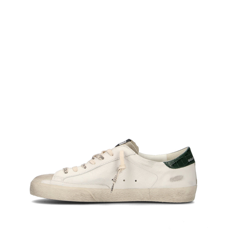 GOLDEN GOOSE SUPER-STAR CLASSIC WITH LIST Sneaker uomo bianca in pelle