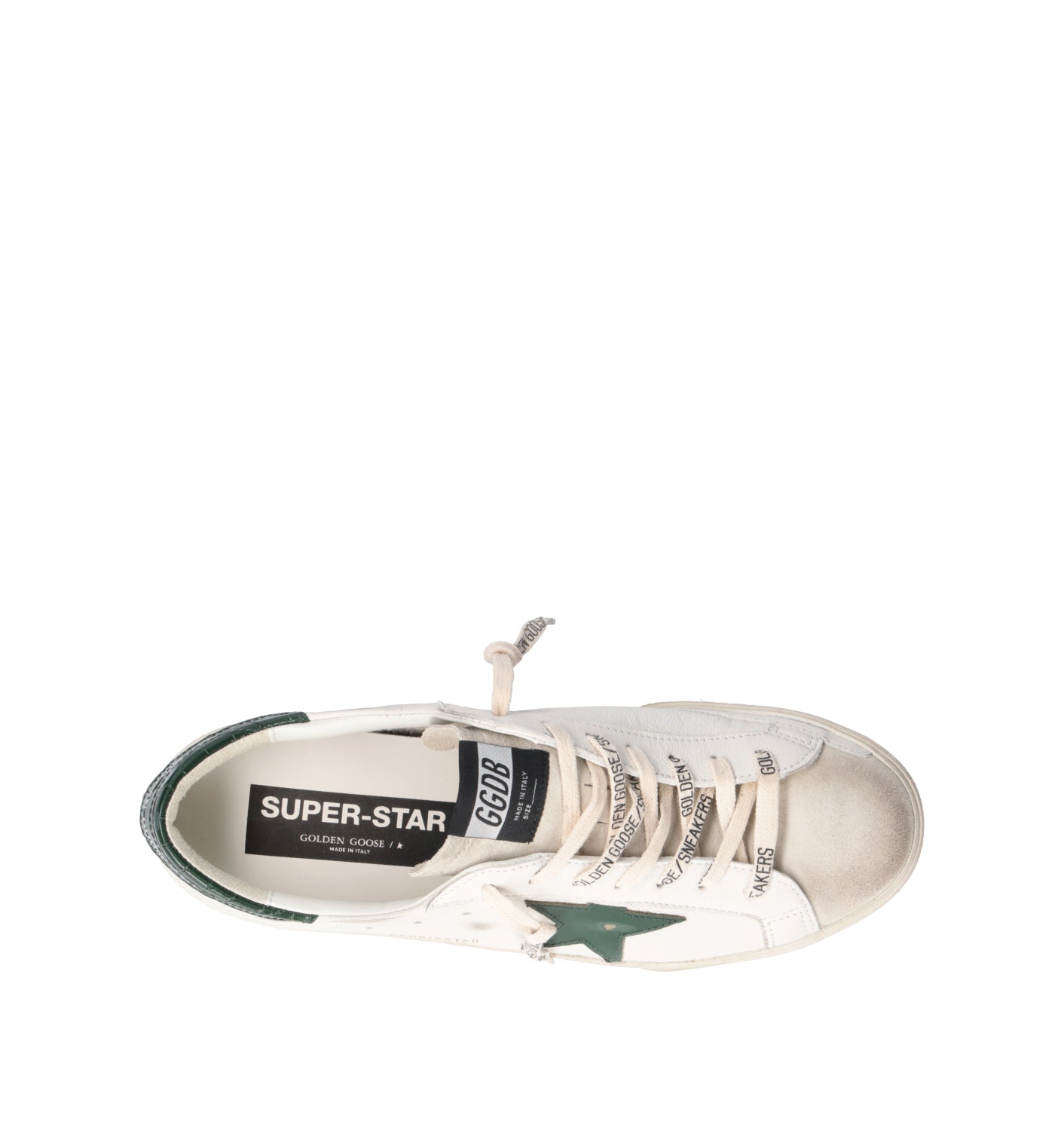 GOLDEN GOOSE SUPER-STAR CLASSIC WITH LIST Sneaker uomo bianca in pelle