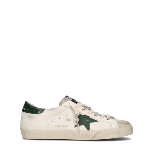 GOLDEN GOOSE SUPER-STAR CLASSIC WITH LIST Sneaker uomo bianca in pelle