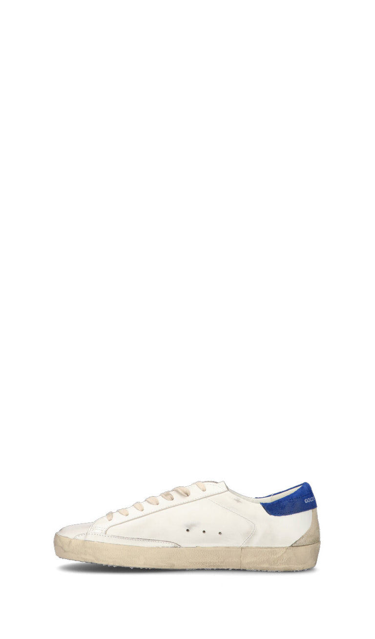 GOLDEN GOOSE SUPER-STAR CLASSIC Sneaker uomo bianca/blu in pelle