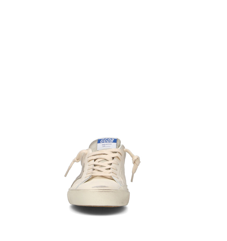 GOLDEN GOOSE SUPER-STAR CLASSIC WITH SPUR Sneaker uomo bianca in pelle