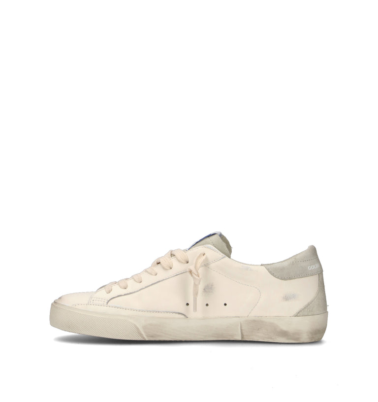 GOLDEN GOOSE SUPER-STAR CLASSIC WITH SPUR Sneaker uomo bianca in pelle
