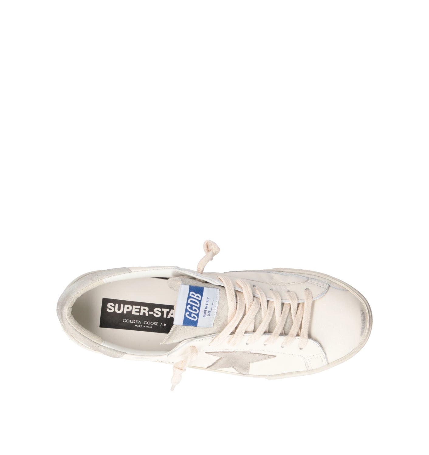 GOLDEN GOOSE SUPER-STAR CLASSIC WITH SPUR Sneaker uomo bianca in pelle