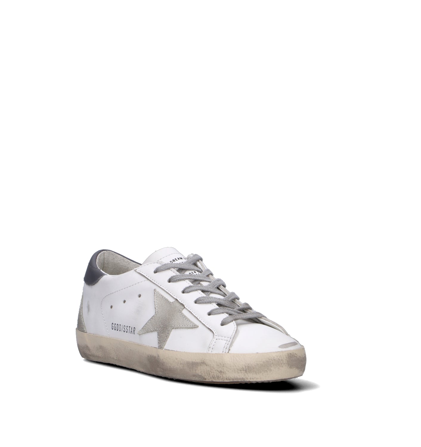GOLDEN GOOSE SUPER-STAR CLASSIC WITH SPUR Sneaker uomo bianca/grigia in pelle