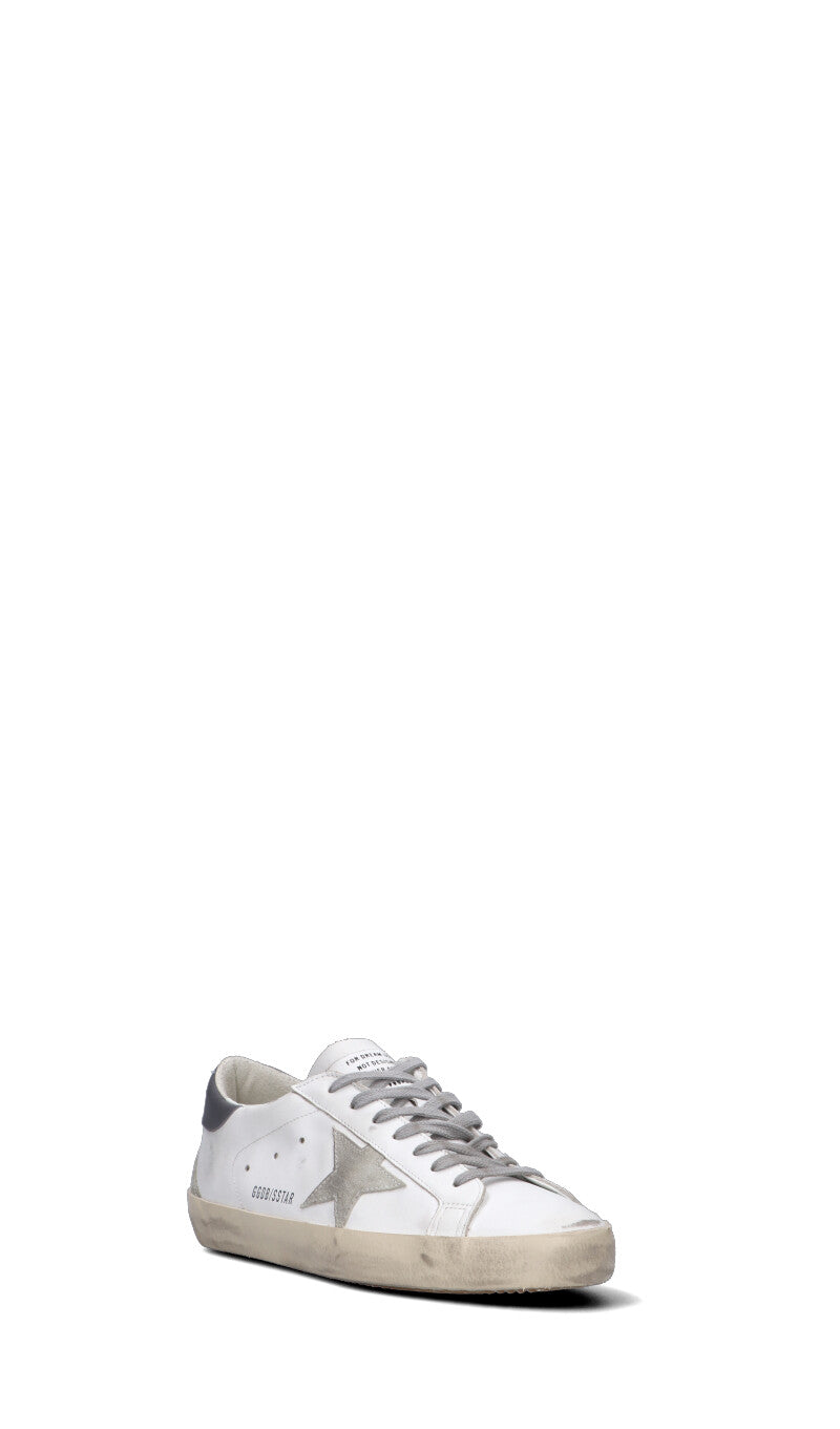 GOLDEN GOOSE SUPER-STAR CLASSIC WITH SPUR Sneaker uomo bianca/grigia in pelle