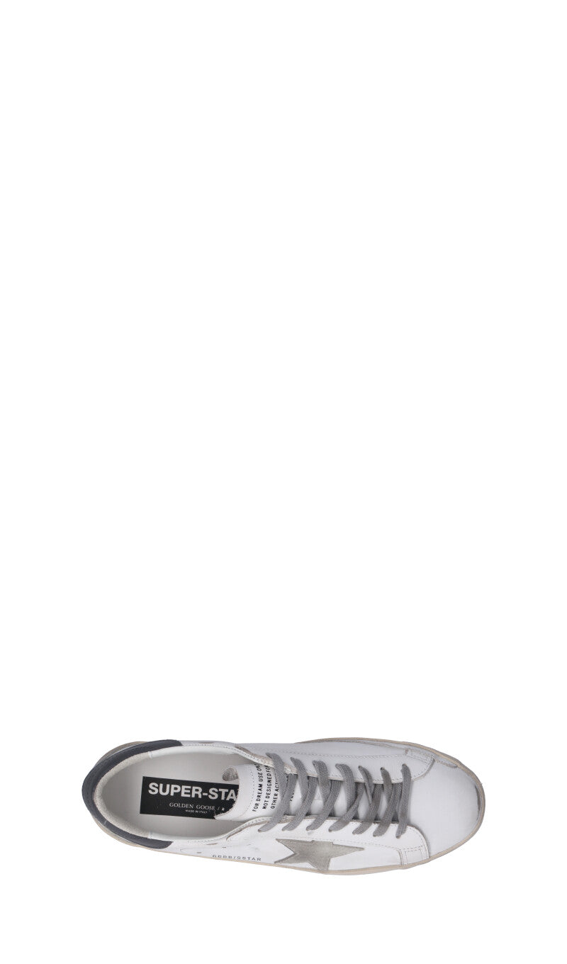 GOLDEN GOOSE SUPER-STAR CLASSIC WITH SPUR Sneaker uomo bianca/grigia in pelle