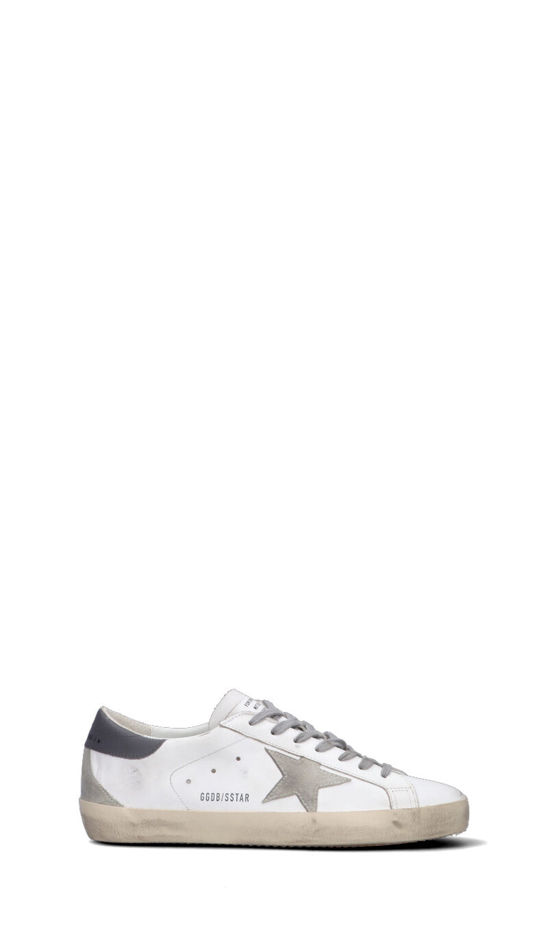 GOLDEN GOOSE SUPER-STAR CLASSIC WITH SPUR Sneaker uomo bianca/grigia in pelle