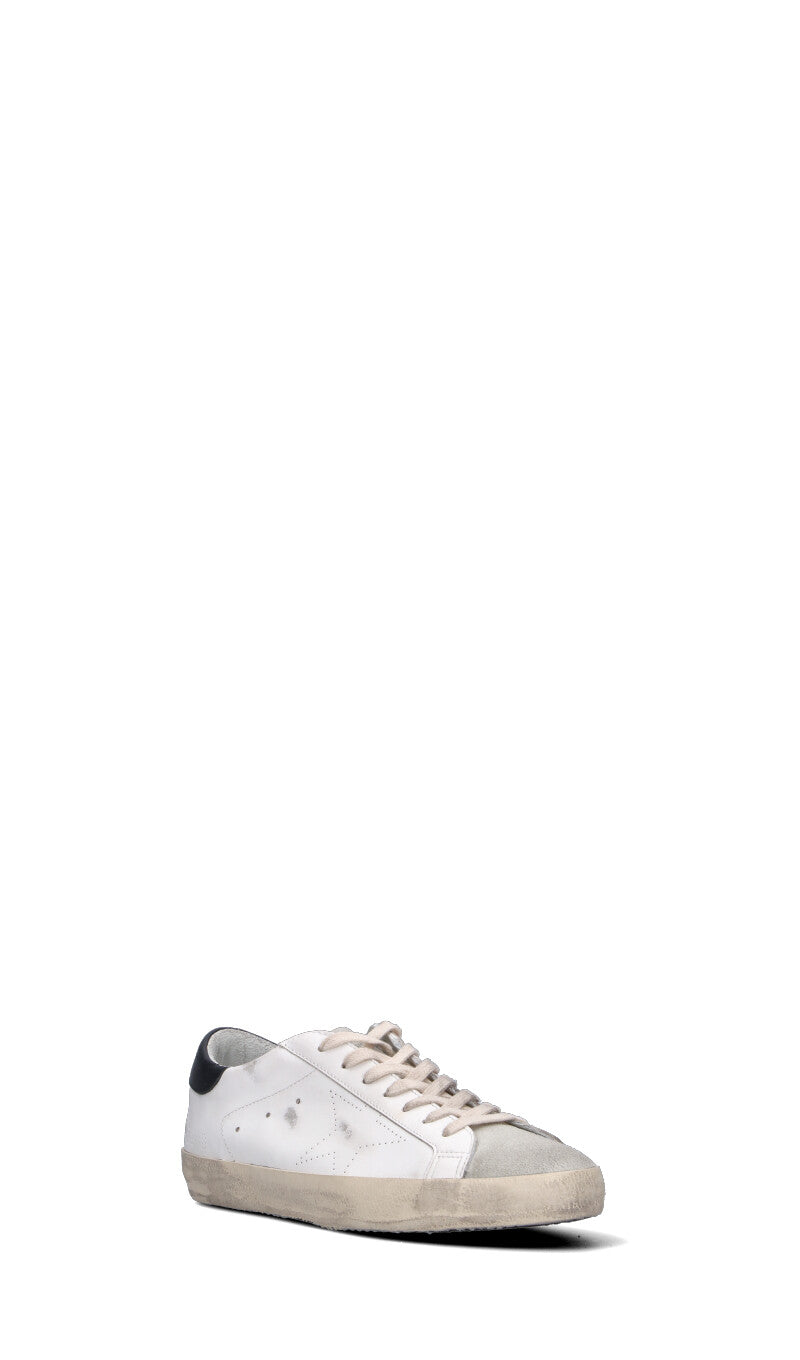 GOLDEN GOOSE - SUPER-STAR SKATE Sneaker uomo bianca e nera in pelle