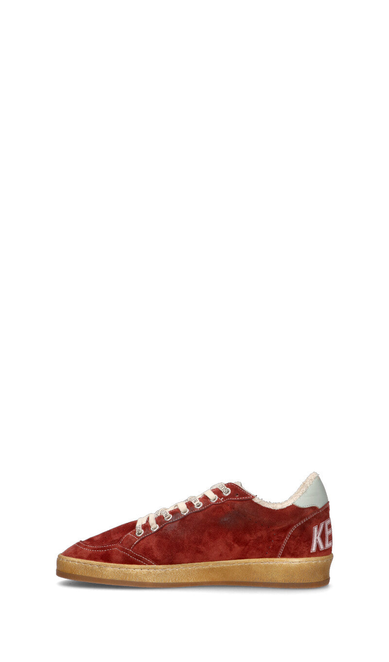 GOLDEN GOOSE Snekaer uomo rossa in pelle scamosciata