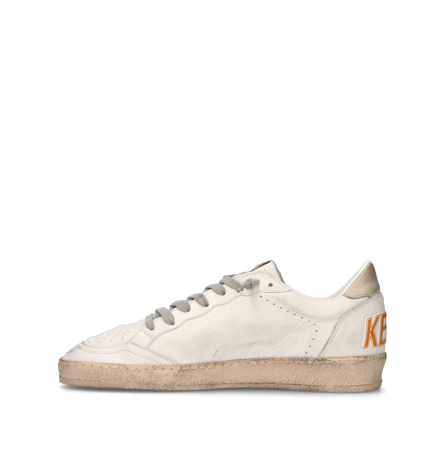 GOLDEN GOOSE BALL STAR Sneaker uomo bianca in pelle
