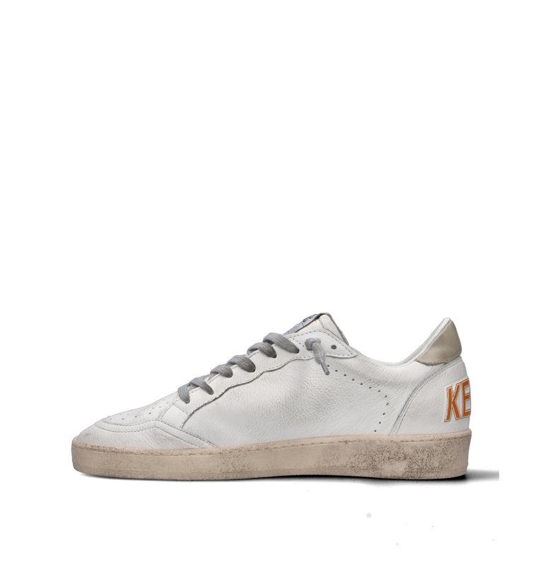 GOLDEN GOOSE BALL STAR Sneaker uomo bianca in pelle