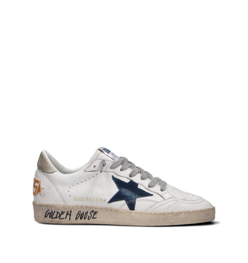 GOLDEN GOOSE BALL STAR Sneaker uomo bianca in pelle