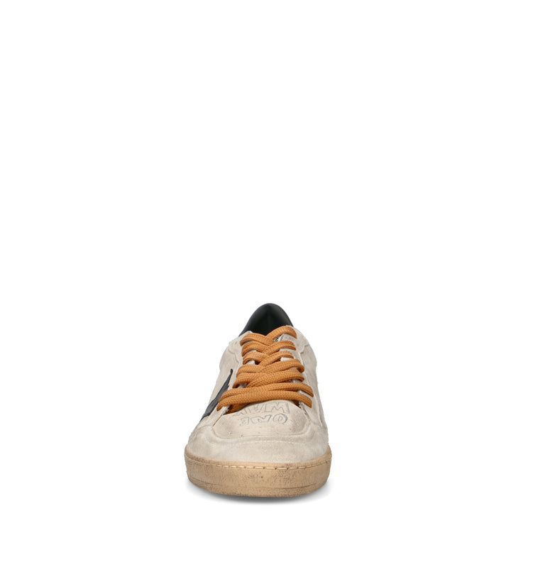 GOLDEN GOOSE BALL STAR Sneaker uomo bianca in pelle