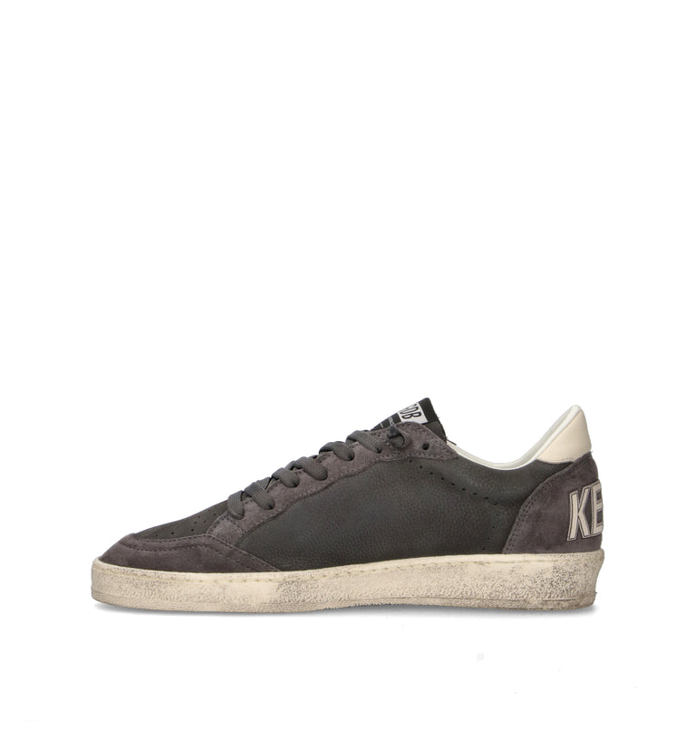 GOLDEN GOOSE BALL STAR Sneaker uomo grigia in pelle