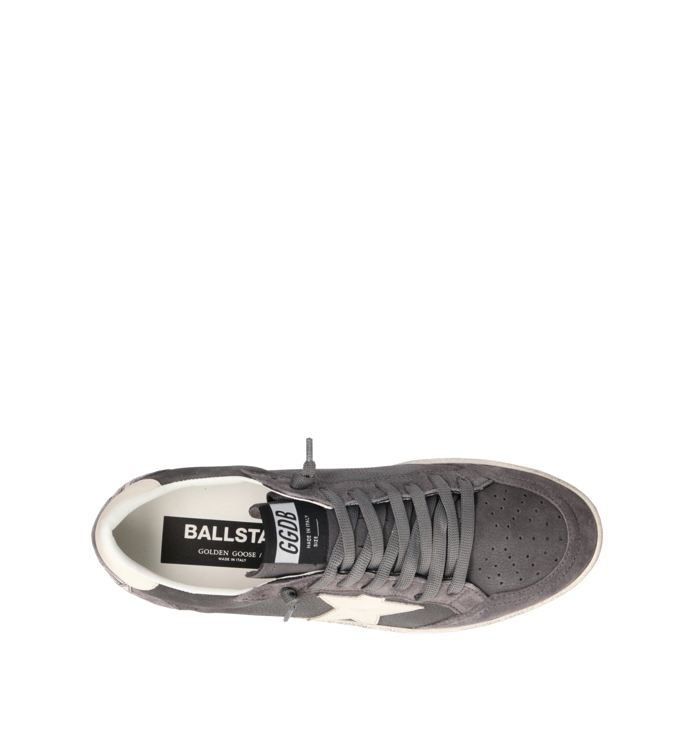 GOLDEN GOOSE BALL STAR Sneaker uomo grigia in pelle