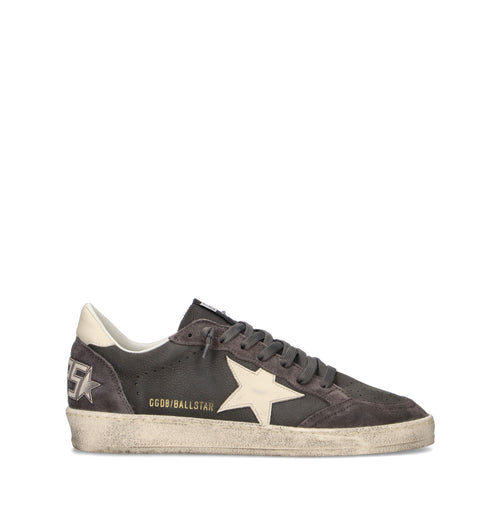 GOLDEN GOOSE BALL STAR Sneaker uomo grigia in pelle