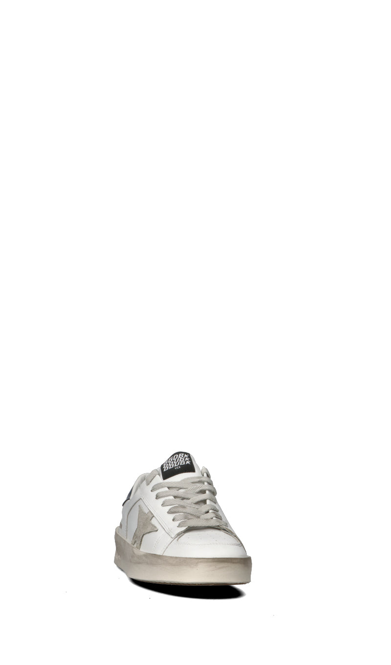 GOLDEN GOOSE Sneaker uomo bianca e nera in pelle