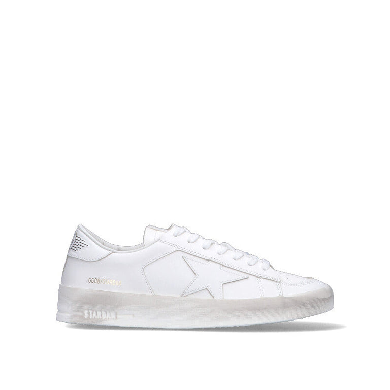 GOLDEN GOOSE - STARDAN Sneaker uomo bianca in pelle