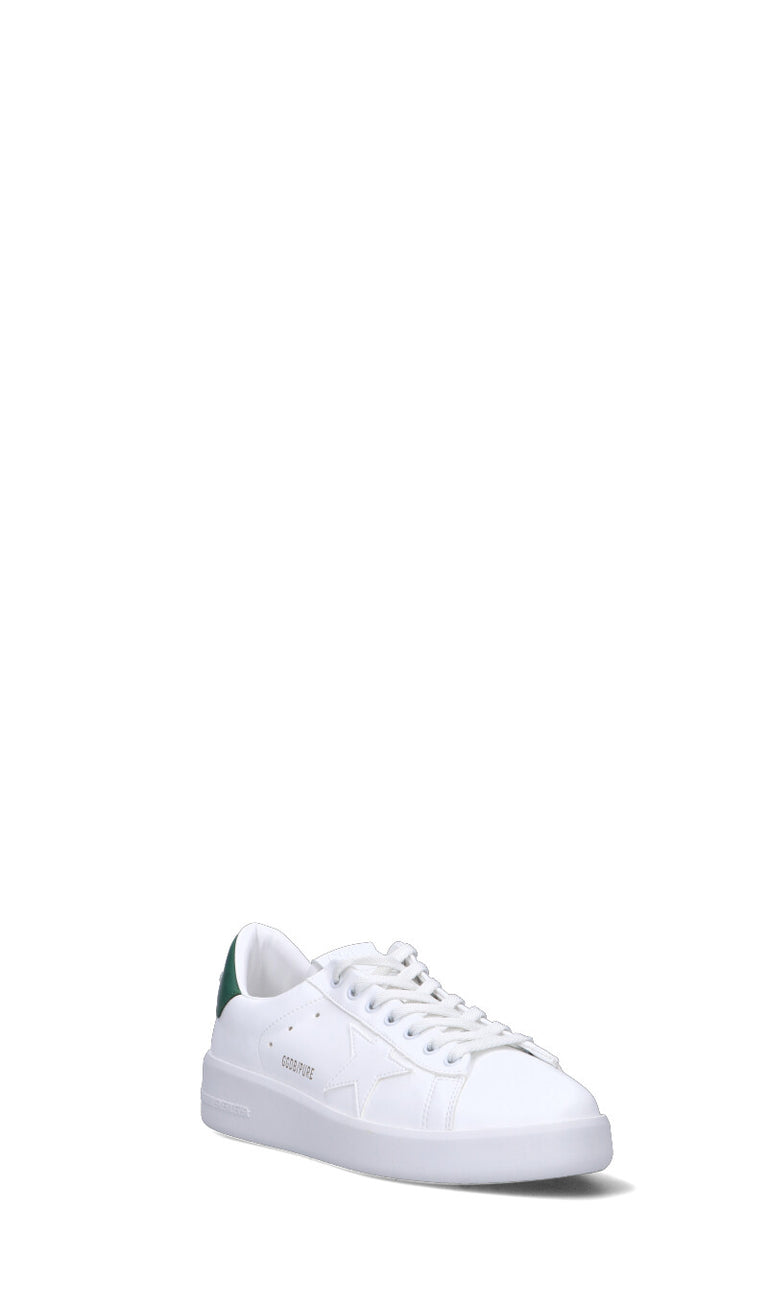 GOLDEN GOOSE PURE Sneaker uomo bianca/verde in pelle