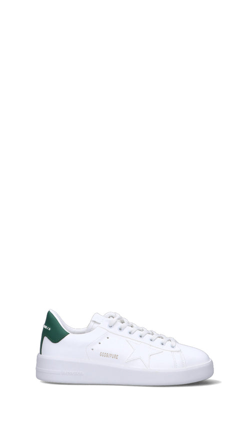 GOLDEN GOOSE PURE Sneaker uomo bianca/verde in pelle