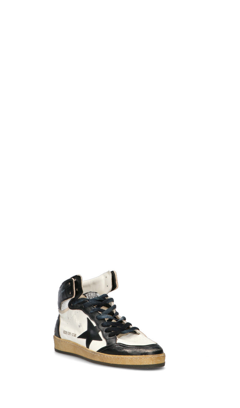 GOLDEN GOOSE Snekaer uomo bianca e nera in pelle