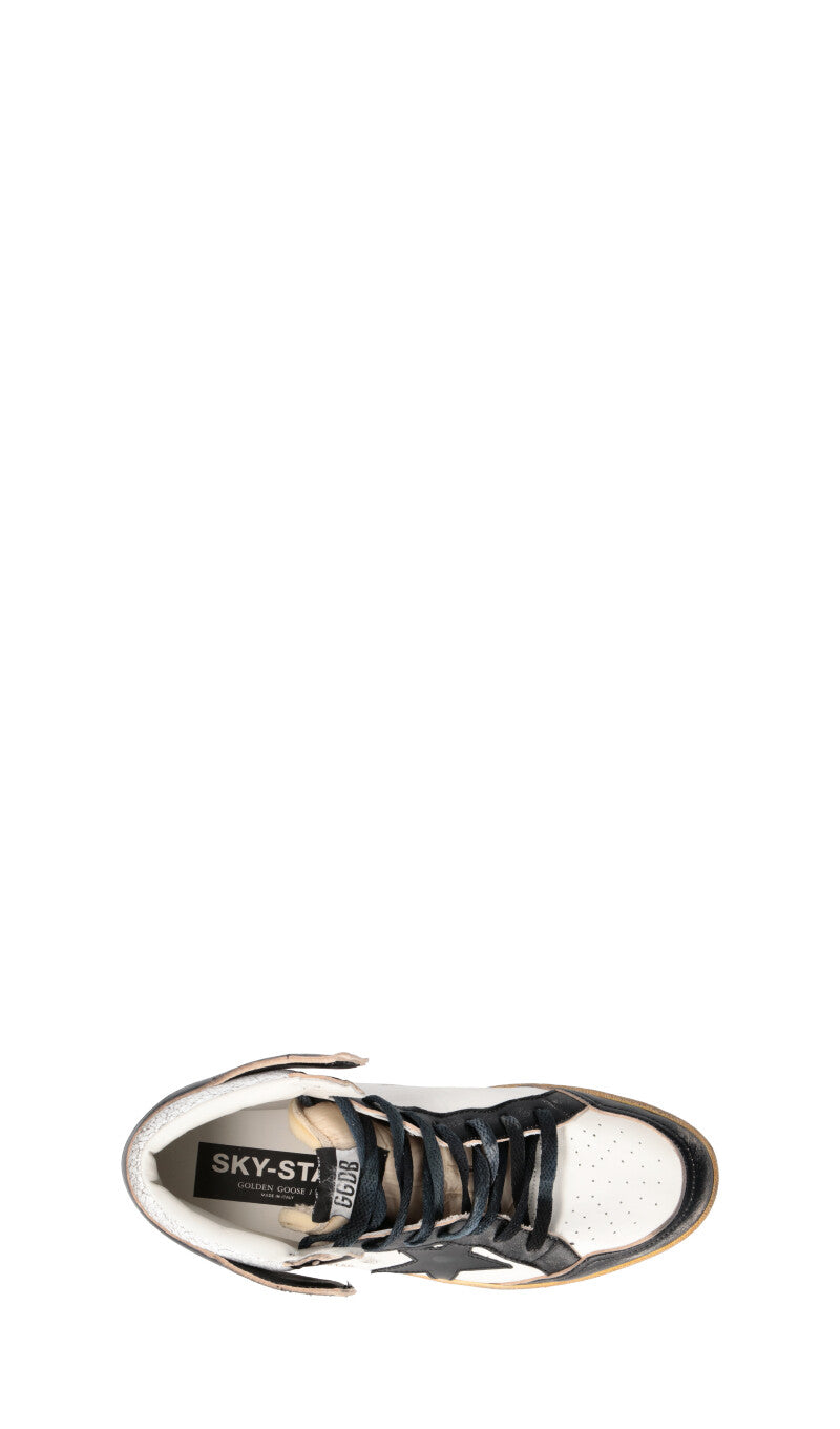 GOLDEN GOOSE Snekaer uomo bianca e nera in pelle