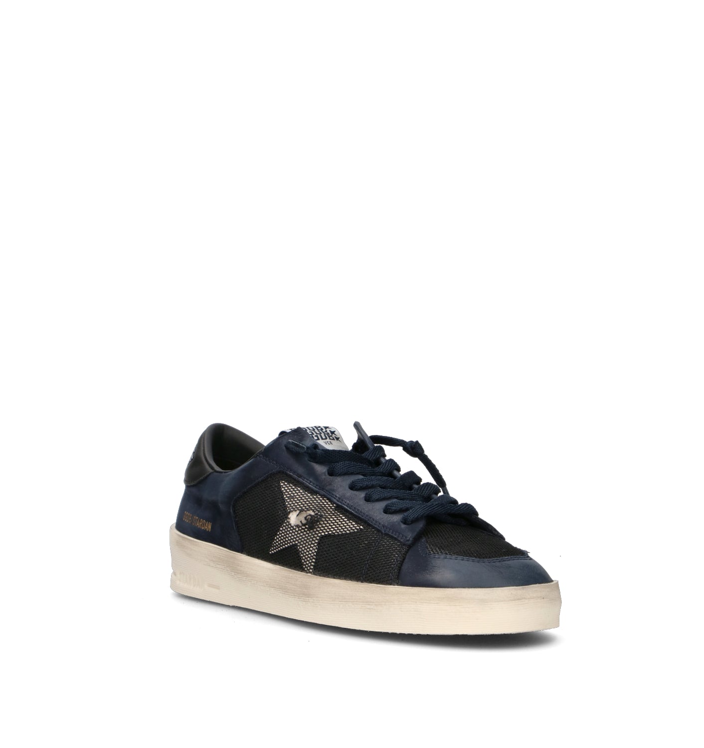 GOLDE GOOSE STAR UNDER THE STAR Sneaker uomo blu in pelle