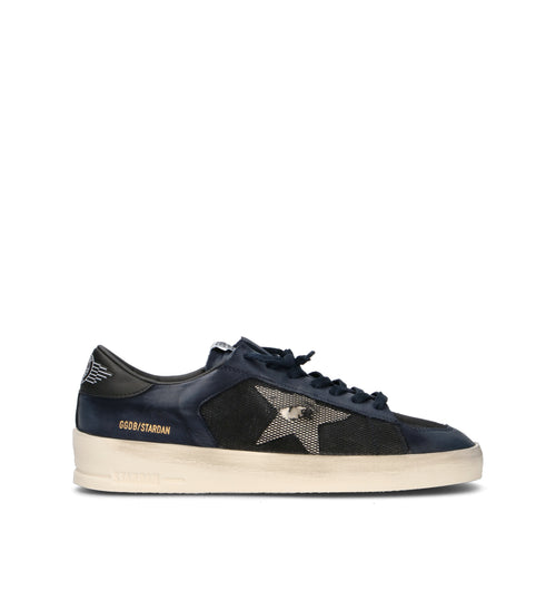 GOLDE GOOSE STAR UNDER THE STAR Sneaker uomo blu in pelle